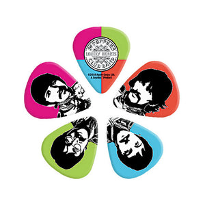 D'Addario Beatles Guitar Picks, Sgt Peppers Lonely Hearts Club Band, 10 pack, Light