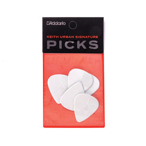 D'Addario Keith Urban Signature Ultem Guitar Picks, 5 pack, Bone Medium