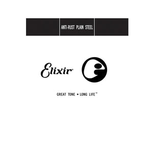 Elixir 13022 Anti-Rust Plain Steel Single String, .022