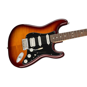 Fender Player HSS Plus Top Stratocaster Electric Guitar, Pau Ferro FB, Tobacco Sunburst