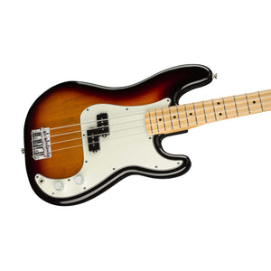 Fender Player Precision Bass Electric Guitar, Maple FB, 3-Tone Sunburst