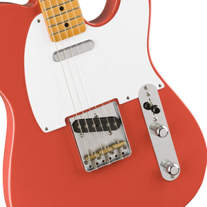 Fender Vintera 50s Telecaster Electric Guitar, Maple FB, Fiesta Red