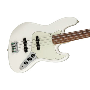 Fender Player Jazz Bass Fretless Bass Guitar. Pau Ferro FB, Polar White