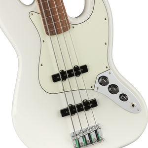 Fender Player Jazz Bass Fretless Bass Guitar. Pau Ferro FB, Polar White