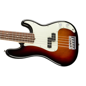 Fender American Professional 5-String Precision Bass Guitar, RW FB, 3-Tone Sunburst