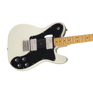 Squier Classic Vibe 70s Telecaster Deluxe Electric Guitar, Maple FB, Olympic White