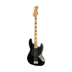 Squier Classic Vibe 70s Jazz Bass Guitar, Maple FB, Black