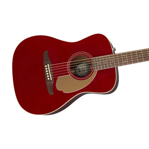 Fender California Malibu Player Small-Bodied Acoustic Guitar, Candy Apple Red