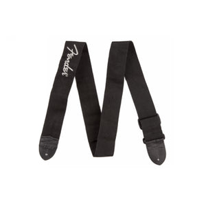 Fender 2inch Poly Guitar Strap, Black with Grey Logo