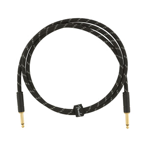 Fender Deluxe Series Instrument Cable, 5ft, Black Tweed