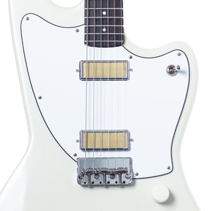 Harmony Standard Silhouette Electric Guitar w/Case, RW FB, Pearl White