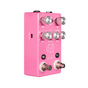 JHS Lucky Cat Tape/Digital Delay Guitar Effects Pedal, Pink