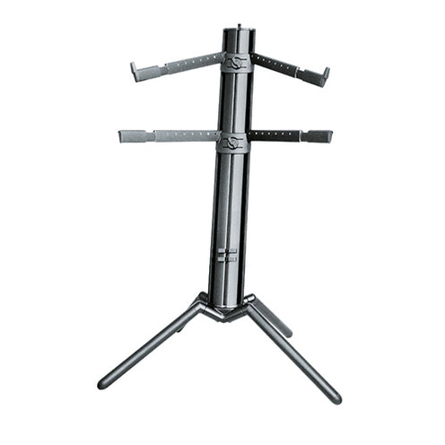 K&M 18860-000-35 Spider Pro Keyboard Stand, Black Anodized