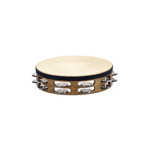 MEINL Percussion TAH2-WB Traditional Goat-Skin Wood Tambourine, Stainless Steel Jingles