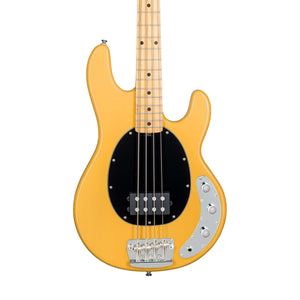 Sterling by Music Man RAY24CA-BSC 4-String Electric Bass Guitar, Maple FB, Butterscotch