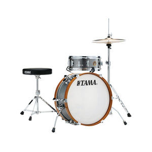 TAMA LJK28H4-GXS Club-JAM Mini Drum Kit 2-Piece w/Hardware, No Cymbal Holder, Galaxy Silver