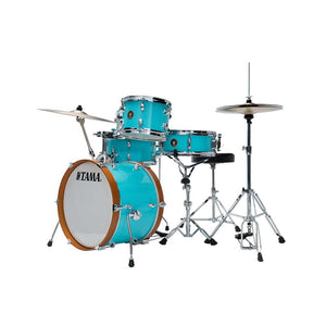 TAMA LJK48H4-AQB Club-JAM Kit 4-Piece w/ Hardware+Throne, Aqua Blue