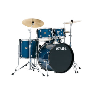 TAMA RM52KH6C-HLB Rhythm Mate 5-Piece Drum Kit w/Hardwares & Cymbals, Hairline Blue