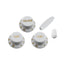 Allparts PK-0178-025 White Knob Set for Stratocaster