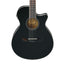 Ibanez AEG8TNE-BKF Classical Thinline Guitar w/Electronics, Black Flat