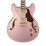 Ibanez Artcore AS73G-RGF Semi-Hollow Electric Guitar, Rose Gold Metallic Flat